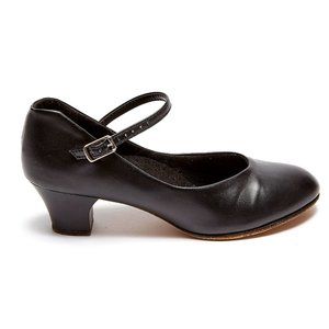 Capezio Jr Footlight Character Dance Shoes size5W gently used great cond…